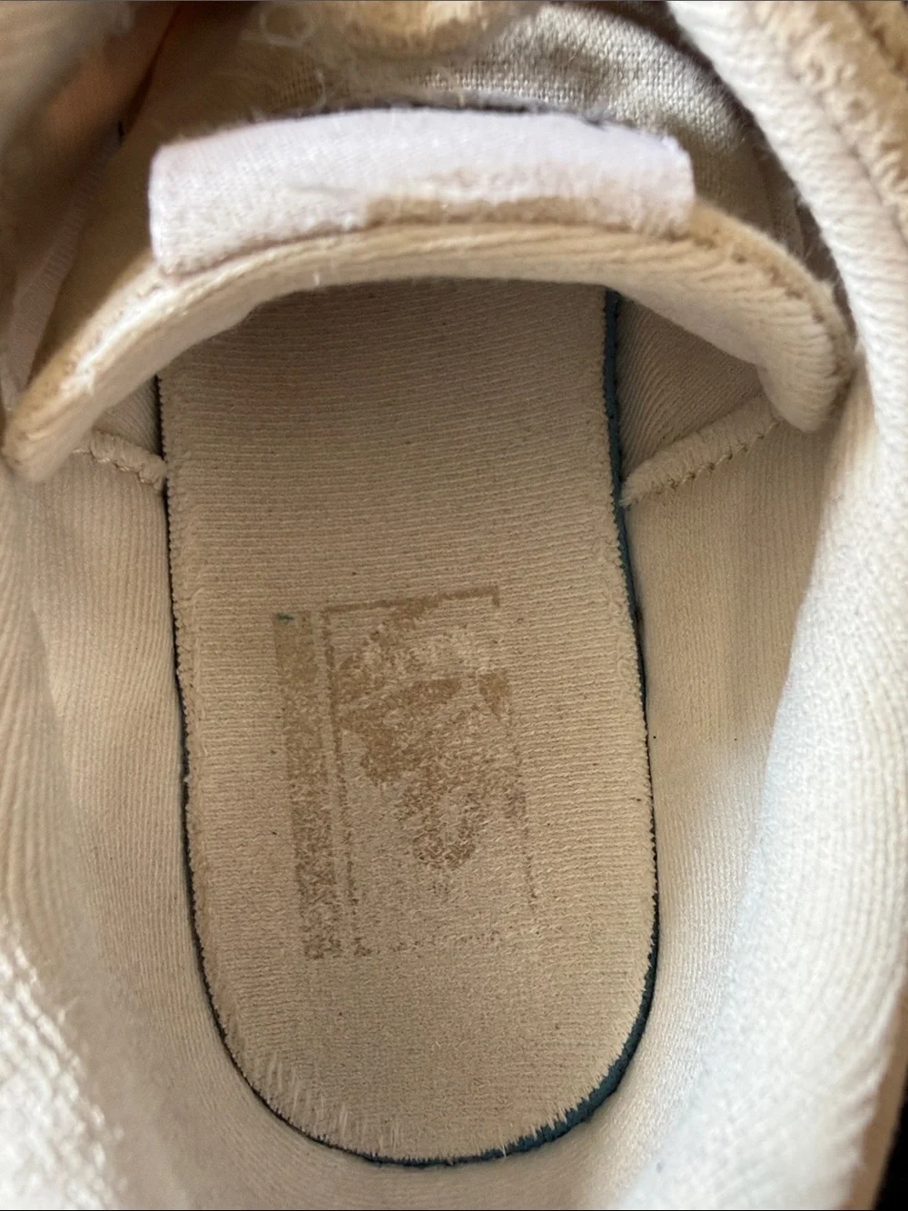Vans Old Skool Velcro Sneakers in Beige and Cream